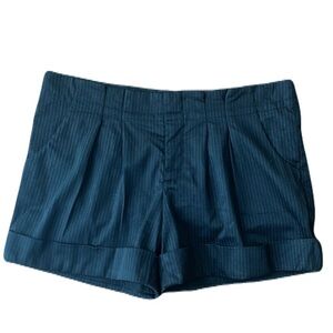 Mossimo Stretch Striped High Rise Cuffed Chino Plated Short Size 8